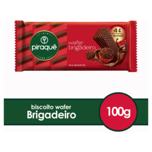 Biscoito Wafer Recheio Brigadeiro Piraquê 100g